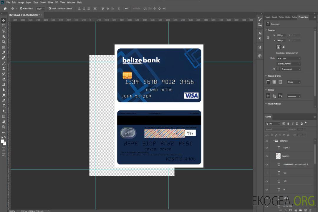 Belize Carte classique visa bancaire Belize template Belize Carte classique visa bancaire Belize template